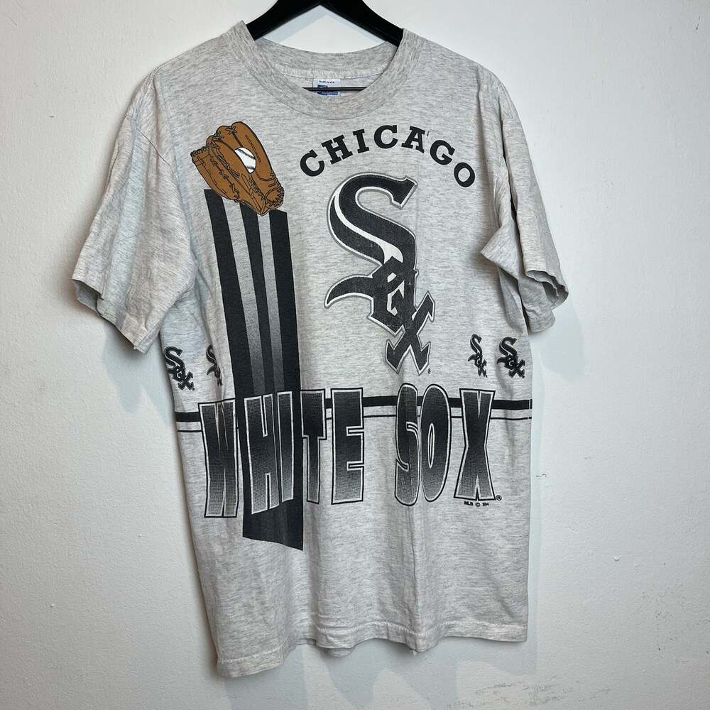 Vintage Vtg 1990s 90s MLB Chicago White Sox Salem AOP T-shirt Adult M Medium